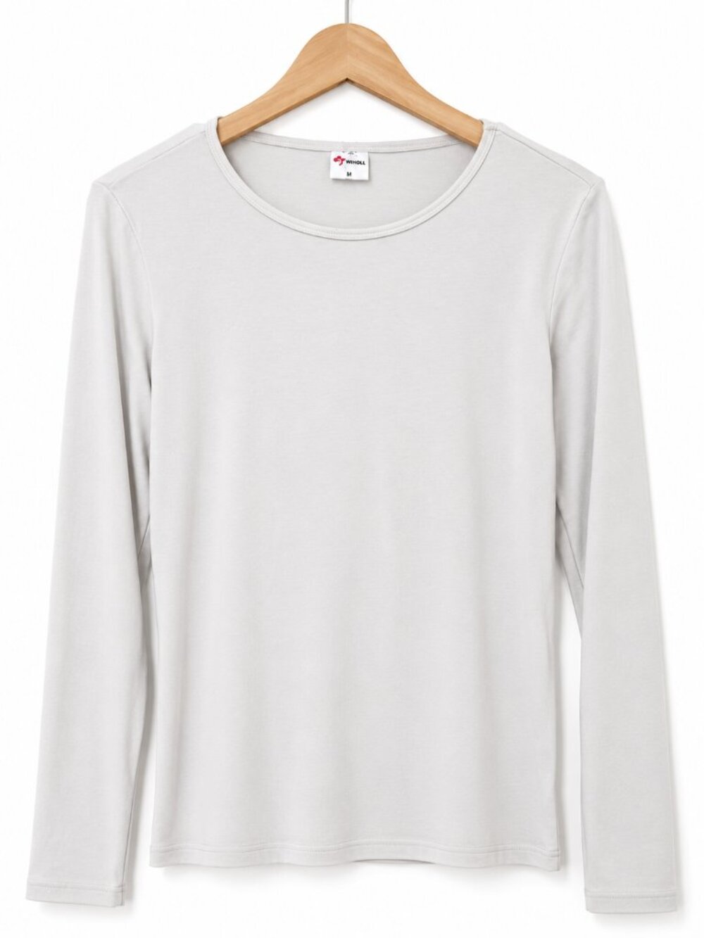 WIHOLL White Long Sleeve Crewneck Top Size Medium